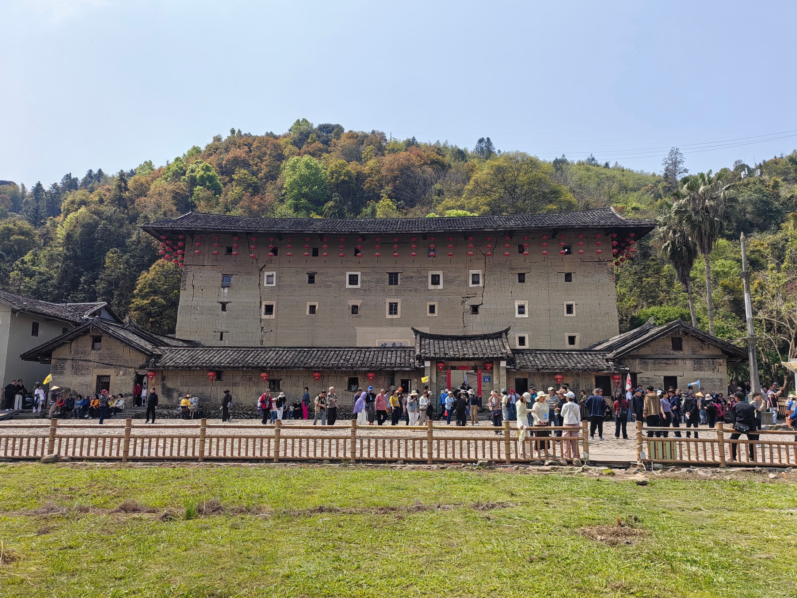 Square exterior of Hegui Lou