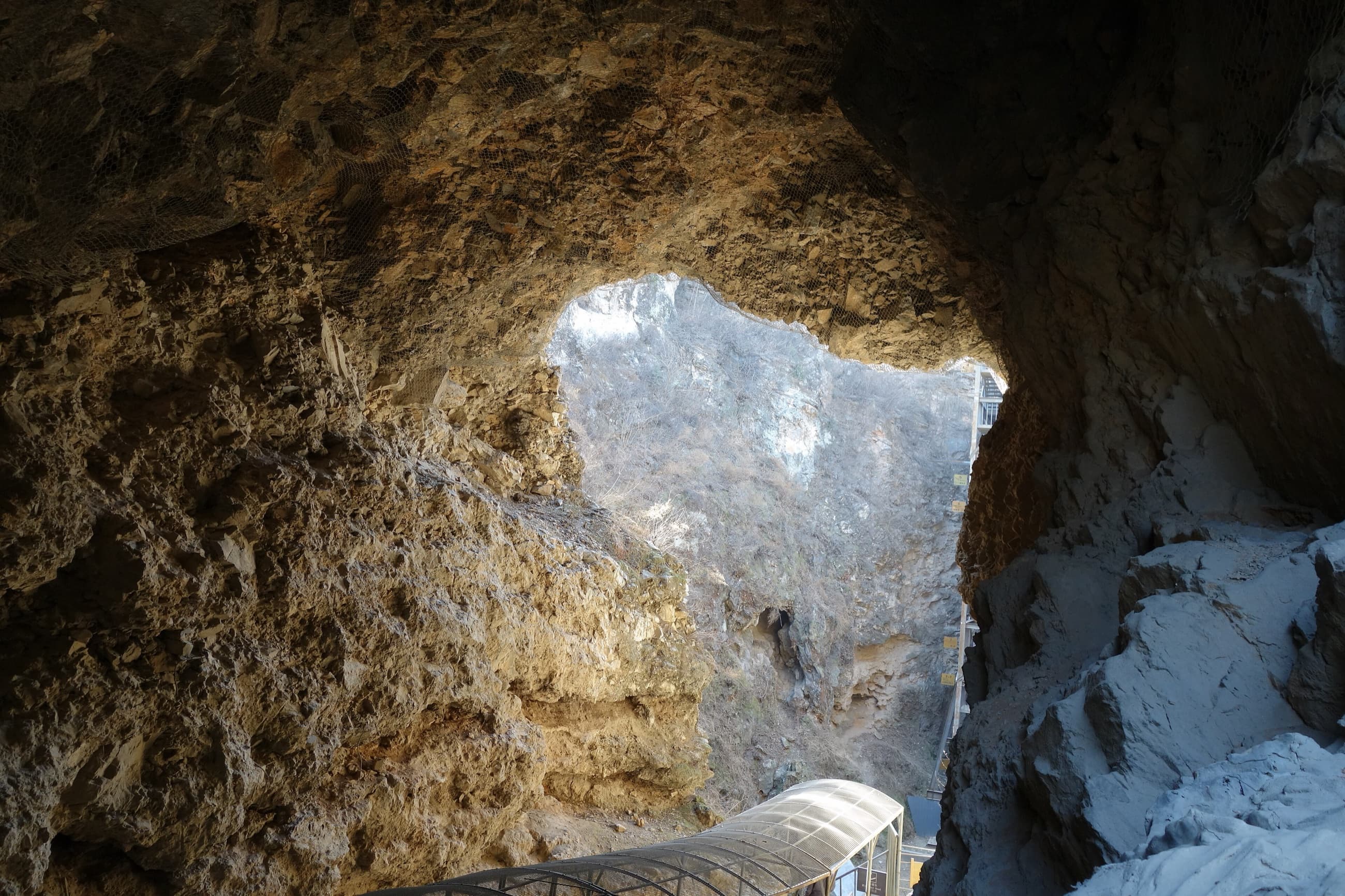 Interior of the Pigeon Hall at the Zhoukoudian Peking Man Site