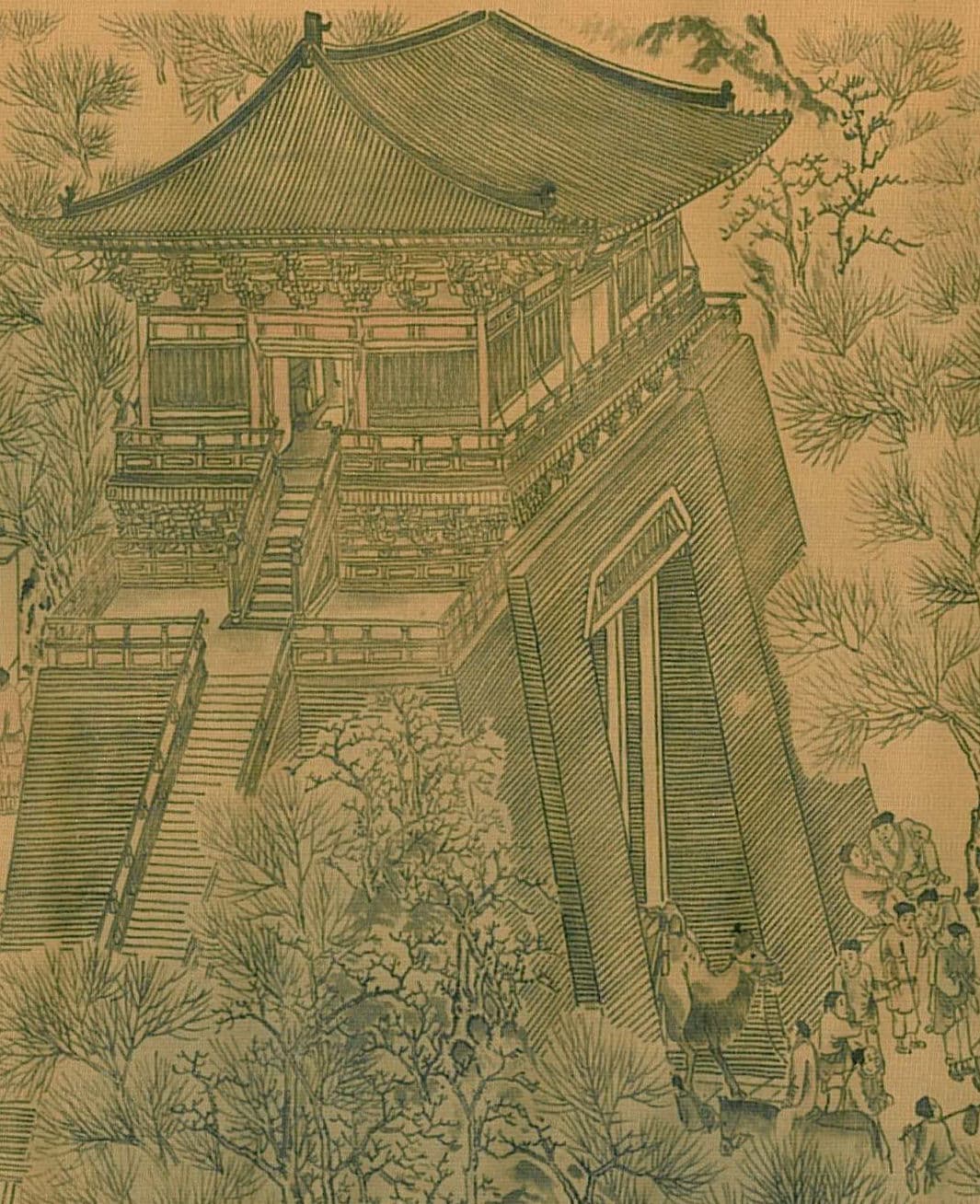 Gate tower in the original Northern Song handscroll