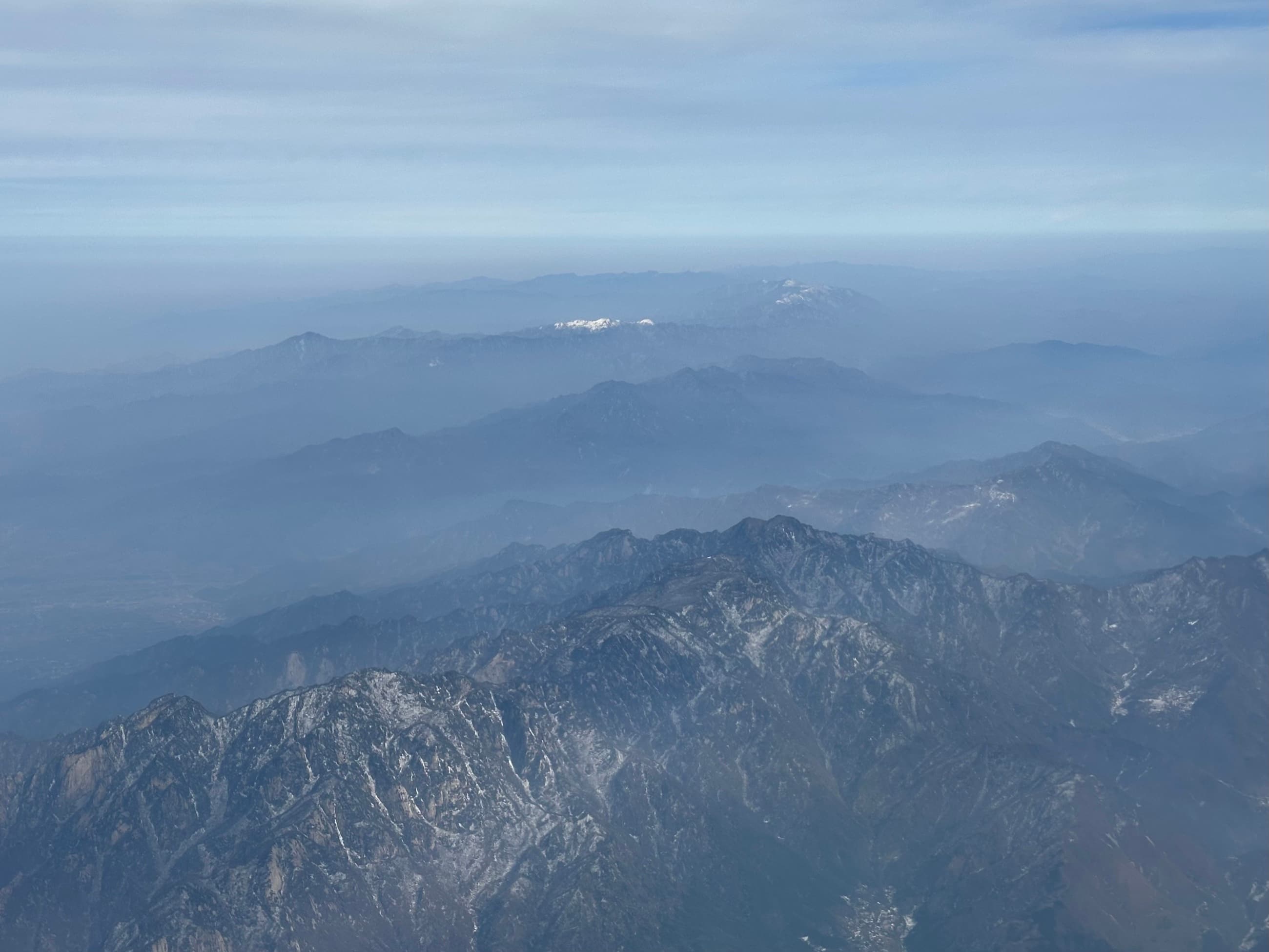 Aerial view of the Qinling region