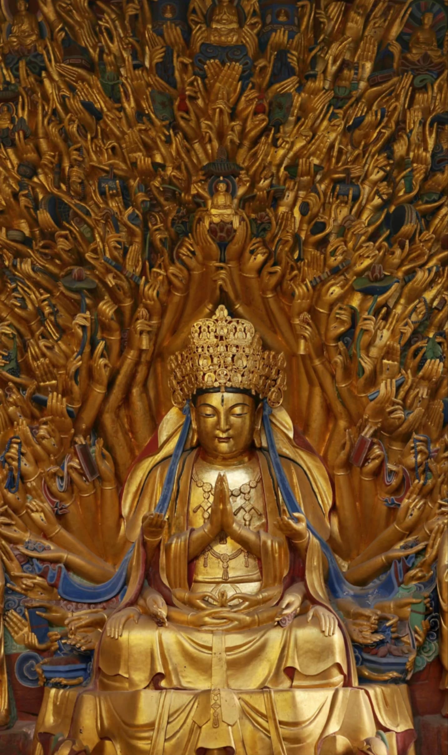 The Thousand-Hand Guanyin after completion of the major conservation project