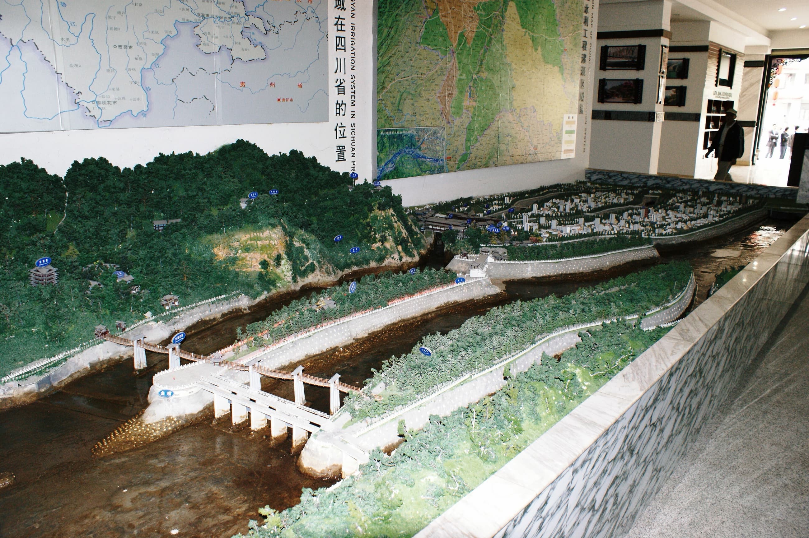 Modern physical model of the Dujiangyan irrigation headworks