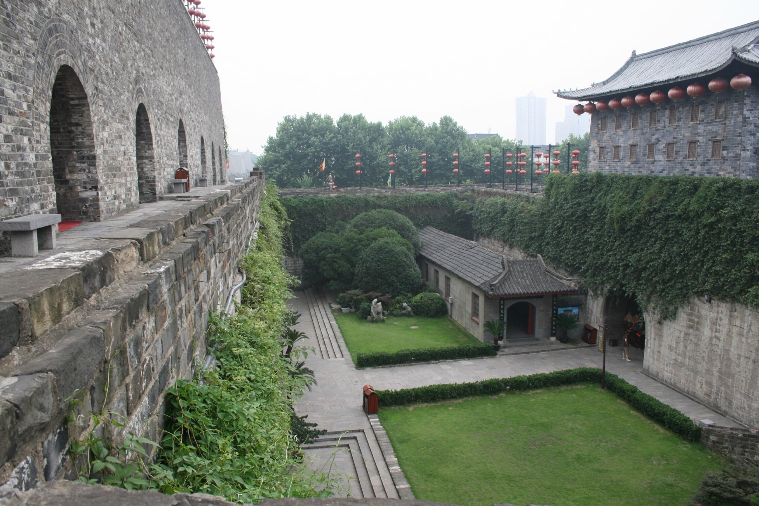 Surviving Nanjing City Wall at urban scale