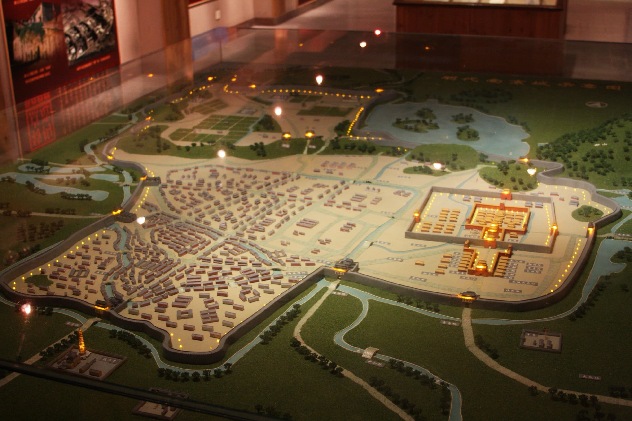 Museum model representing Nanjing in the Ming dynasty