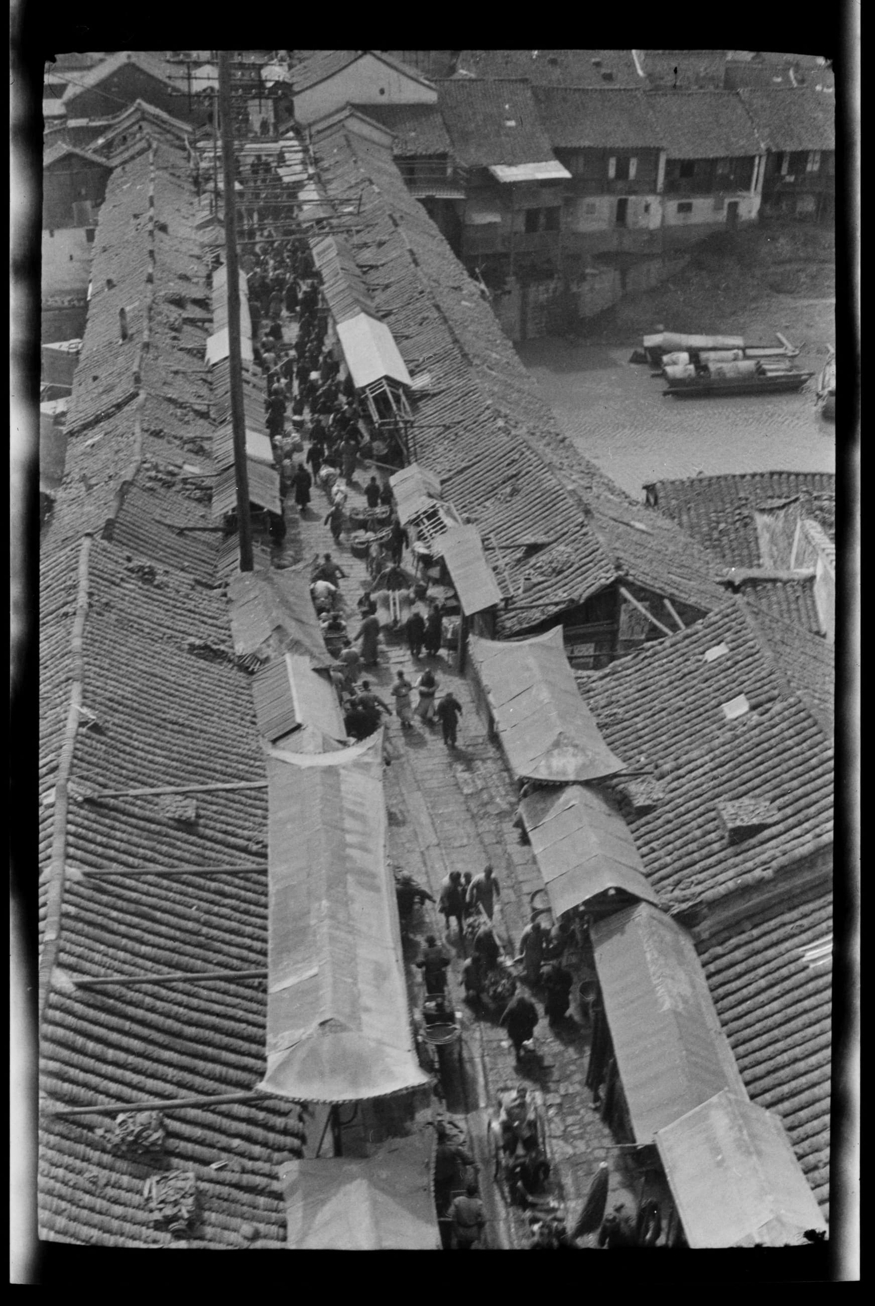 Historical view from the Nanking city wall around 1923 to 1924