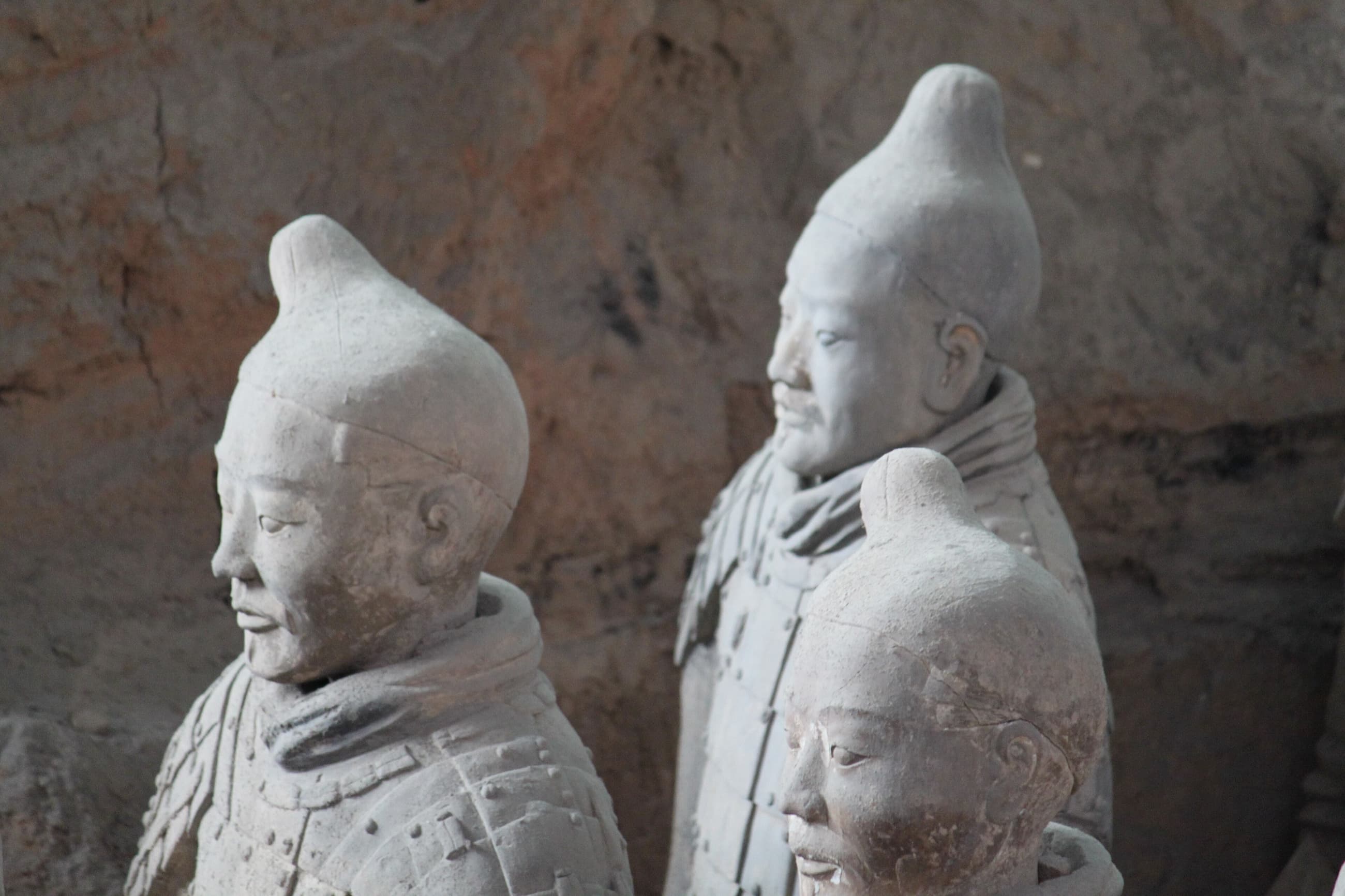 Excavated ranks of terracotta warriors in Pit 1