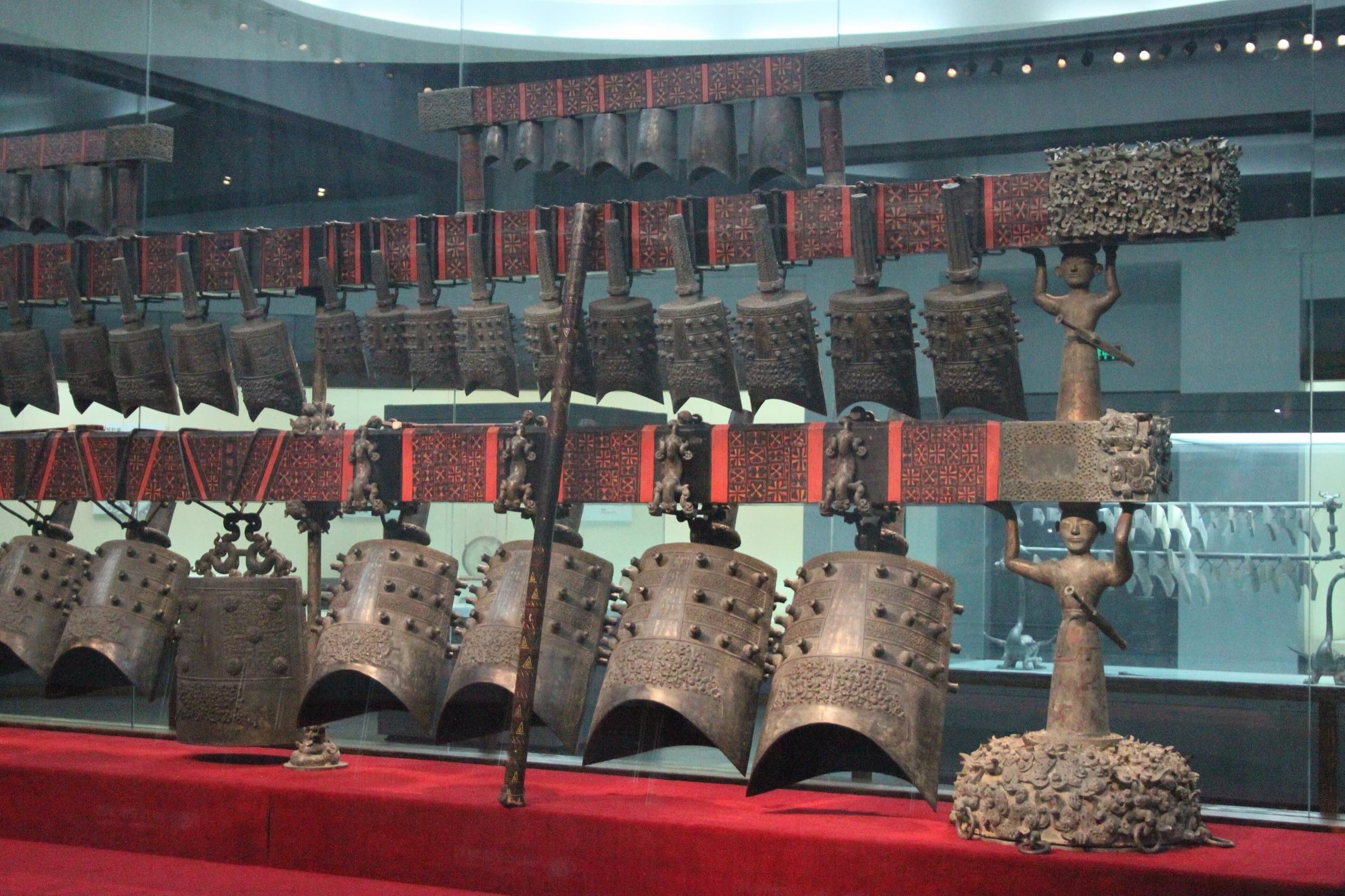 Close view of an individual bell from the Marquis Yi ensemble