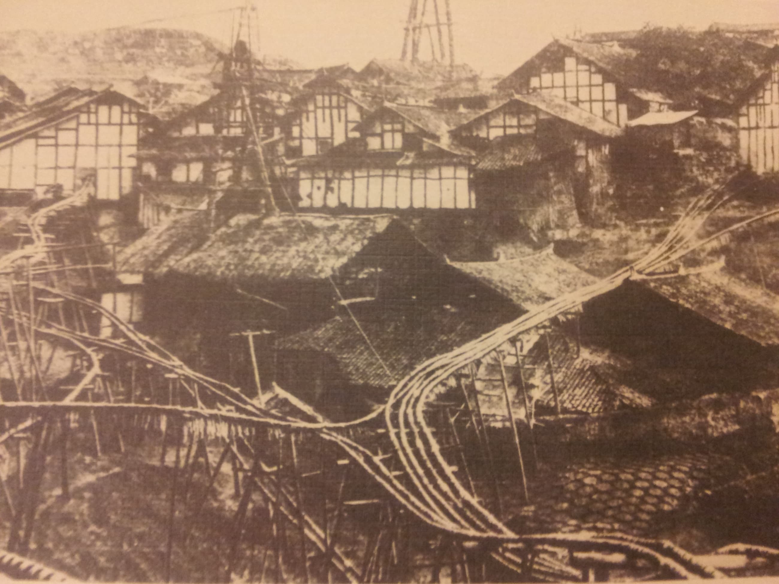Historical illustration of the Zigong-area salt industry