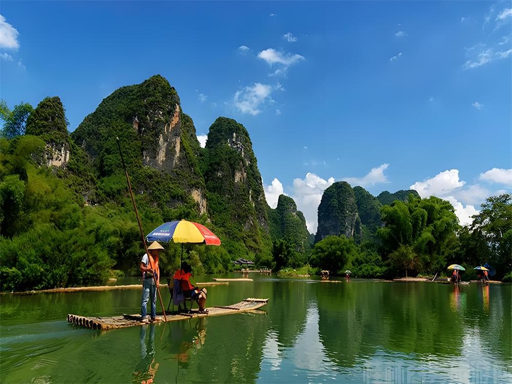 Yulong River Bamboo Raft