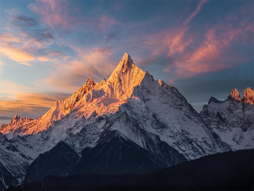 Mt. Everest in the early morning light