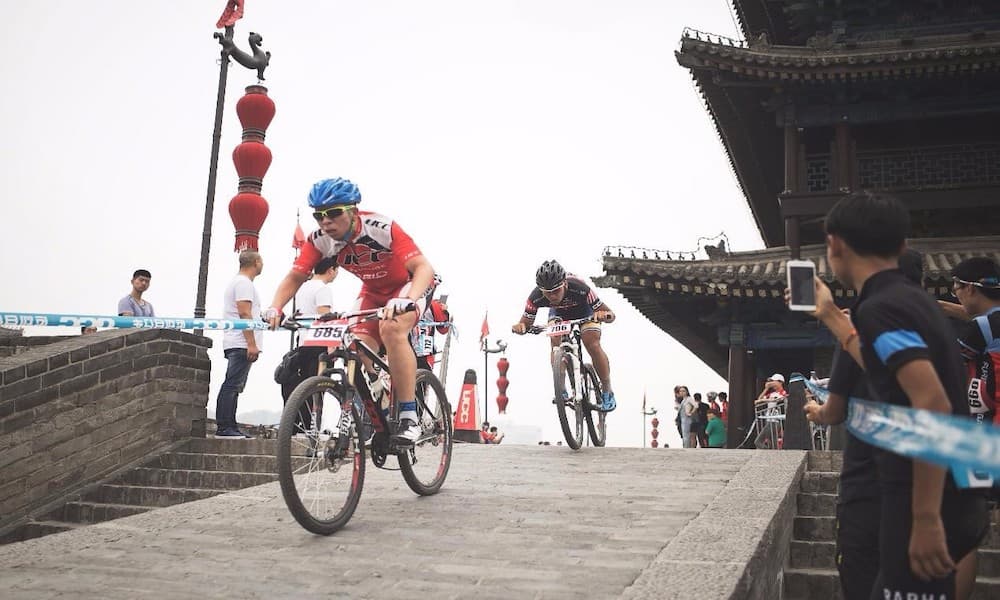Cycling on Xi’an City Wall