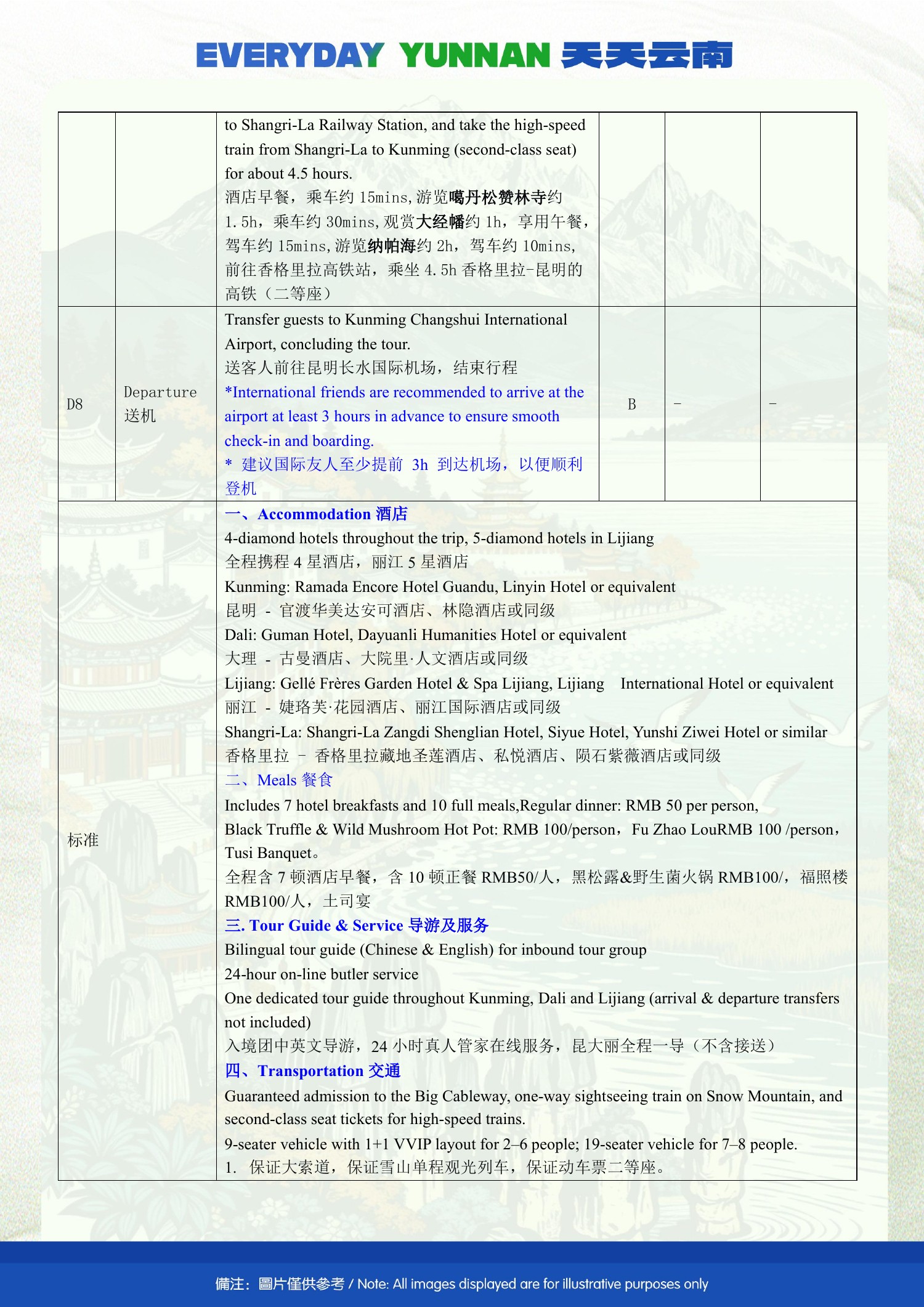 8-Day Kunming, Dali, Lijiang & Shangri-La Shared Group Tour - brochure excerpt image 11 of 18